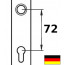 Profilzylinder 72mm (Deutscher Standard für Wohnungeingangstüren) +11,90 €